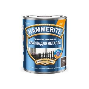 Эмаль на ржавчину Hammerite коричневая гладкая, 0,75л